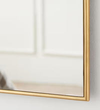 Arched Brushed Gold Mirror