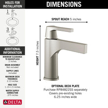 Delta Zura Single Handle Bathroom Faucet