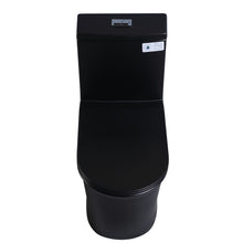 Plaza 1874 Matte Black Skirted Dual Flush Toilet