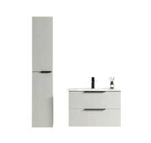 Sierra 30” Vanity set with Side Cabinet in Light Grey