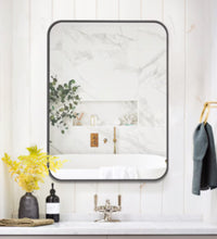 Rounded Corner Rectangle Black Mirror