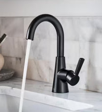 Moen Mikah Single Handle Lavatory Faucet in Matte Black
