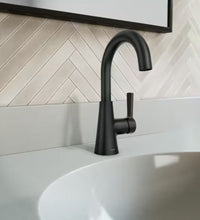 Moen Mikah Single Handle Lavatory Faucet in Matte Black