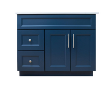 30" Solid Wood Vanity in Blue Shaker