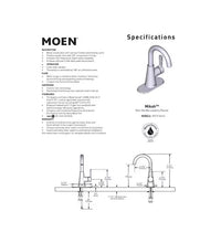 Moen Mikah Single Handle Lavatory Faucet - Bronzed Gold