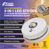 Kidde 3-in-1 Carbon Monoxide, Smoke & Strobe Combination Alarm