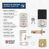 Weiser Powerbolt 3, 10-Button Keypad Electronic Keyless Entry Door Lock