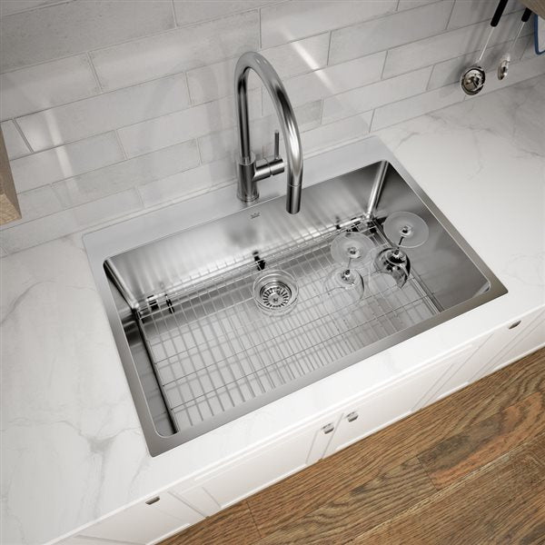 Kindred R4S1109131WS Top Mount Single Sink AAR Plumbing and Heating Supply
