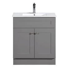 Newport 30” MDF Vanity 2-Door w/ Quartz Countertop