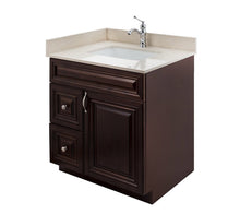 30″ Solid Wood Vanity in Walnut Classic