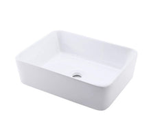 Ceramic Bathroom Vessel Sink Rectangle Porcelain