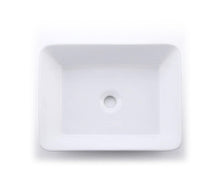 Ceramic Bathroom Vessel Sink Rectangle Porcelain