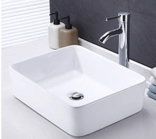 Ceramic Bathroom Vessel Sink Rectangle Porcelain