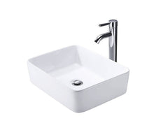 Ceramic Bathroom Vessel Sink Rectangle Porcelain