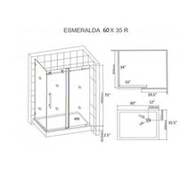 Esmeralda Corner Shower Door