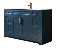 48″ Solid Wood Vanity in Midnight Blue