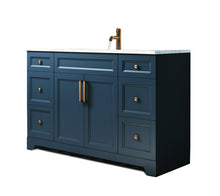 48″ Solid Wood Vanity in Midnight Blue