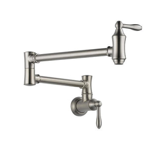 Delta Traditional Wall Mount Pot Filler Faucet in Stainless