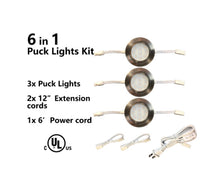 Led Under Cabinet Lighting Kit Puck Light – 3 Pack