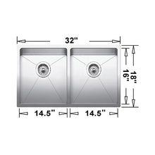 Blanco QUATRUS R15 U2 Undermount Double Kitchen Sink