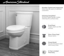 American Standard Décor Single Flush Right Height Elongated 2-Piece Toilet