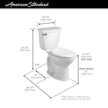 American Standard Cadet 3 10" Rough-In 2-Piece Toilet