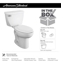 Cadet® Two-Piece Pressure Assist 1.6 gpf/6.0 Lpf Chair Height Elongated EverClean® Toilet