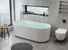 Fluted Freestanding Bath Tub 59"