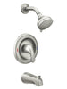 Moen Adler 1-Handle Tub and Shower Faucet, Brushed Nickel