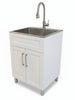 Laundry Cabinet Combo with Faucet And Stainless Sink
