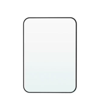 Rounded Corner Rectangle Black Mirror