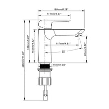 Kodaen Single Hole Bathroom Faucet - F11150MBC
