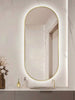 LED Oval Mirror in Gold