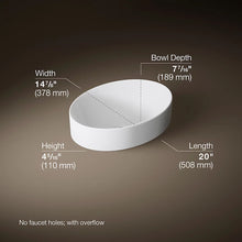 Kohler's Vox 20'' Oval Bathroom Vessel Sink