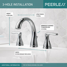 Peerless Dulcet 8" Two Handle Widespread Bathroom Faucet