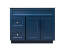 30" Solid Wood Vanity in Midnight Blue