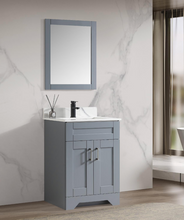 Framed Mirror, Grey