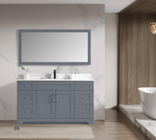 Framed Mirror, Grey