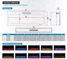 Wall Mounted and Wall Recessed Slim Electric Fireplace