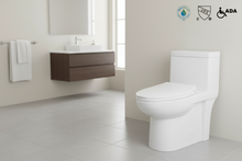 Milan 1-Piece Skirted Single Flush Toilet