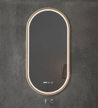 LED Oval Framed Mirror