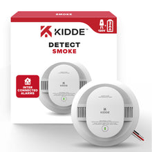 Kidde Hardwired Smoke Alarm with 2 AA Backup Batteries
