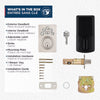 Weiser Elements Contemporary Keypad Keyless Entry Door Lock/Deadbolt