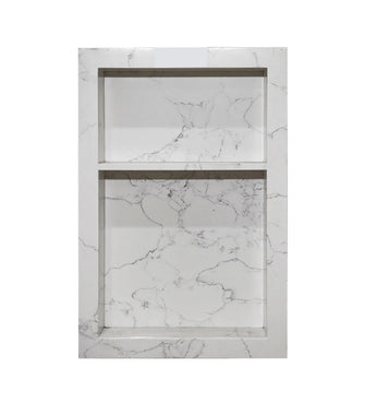 Bathroom Shower Shampoo Quartz Niche with Shelf - S
