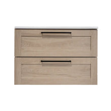24" Wall-mounted Vanity in Birch Shaker