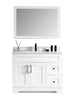 Framed Mirror, White