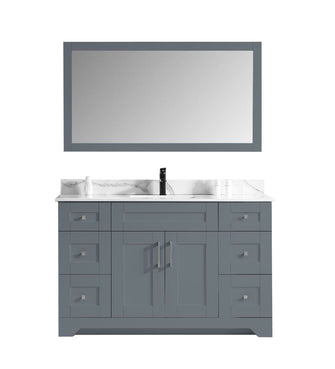 Framed Mirror, Grey