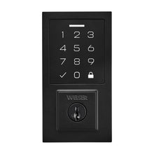 Weiser Smartcode Deadbolt Contemporary Touchpad in Black