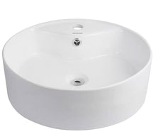 Ceramic Bathroom Vessel Sink Round Porcelain