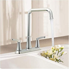 Moen Danika Two-Handle High Arc Kitchen Faucet, Chrome